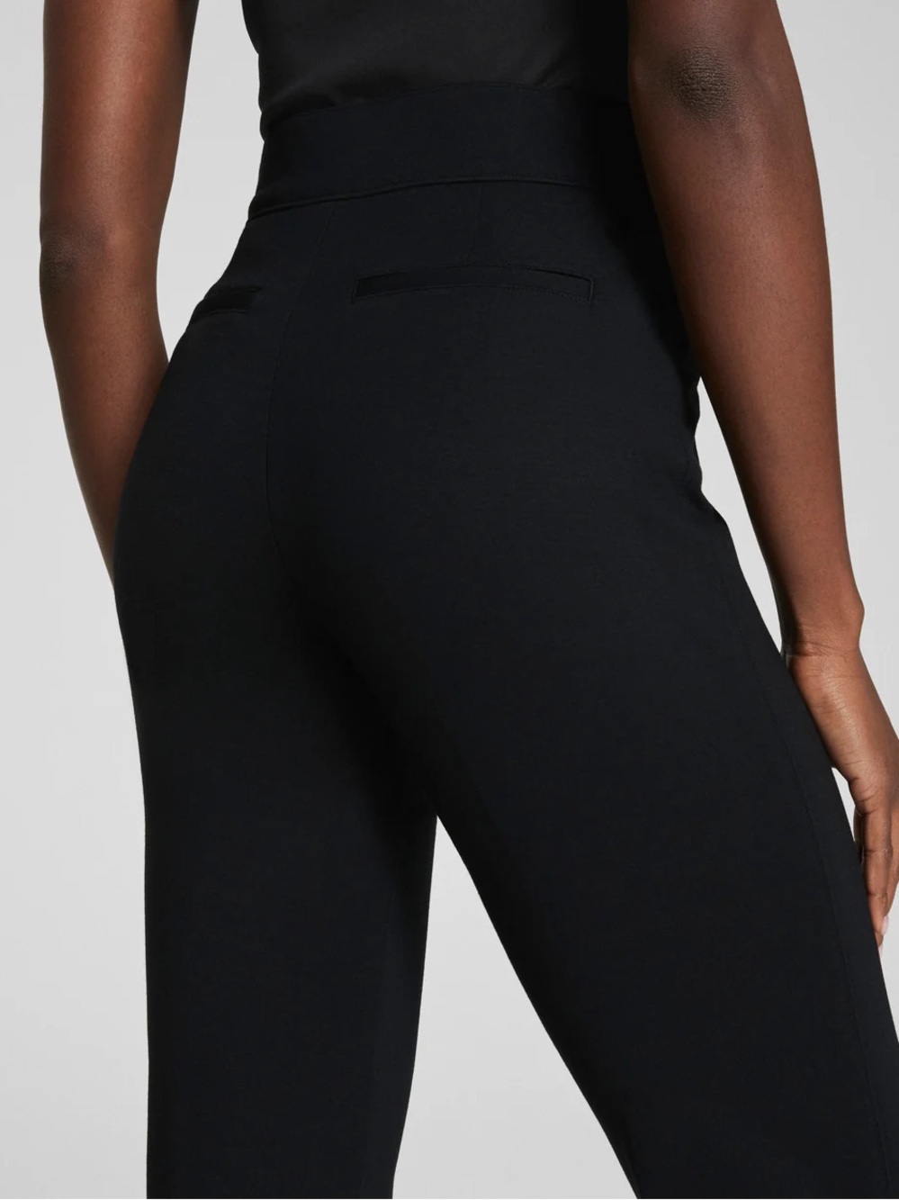 SPANX Ponte Slim Straight Black Pant - Picture 2 of 6